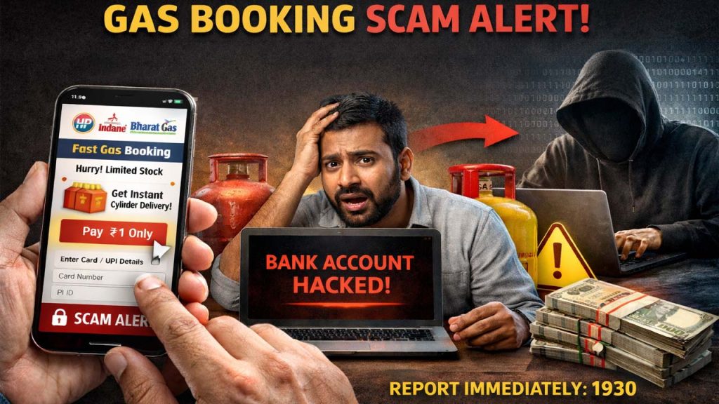 Gas Booking Scam Fake Links Cyber Fraud Alert