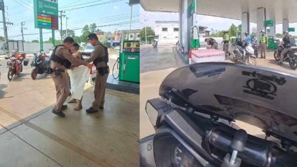Thailand Heatstroke Shocking Incident Man Petrol Bunk