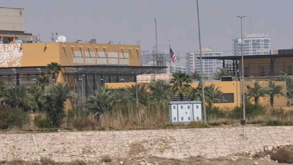 Us Embassy Baghdad Missile Attack Helipad Green Zone Breach