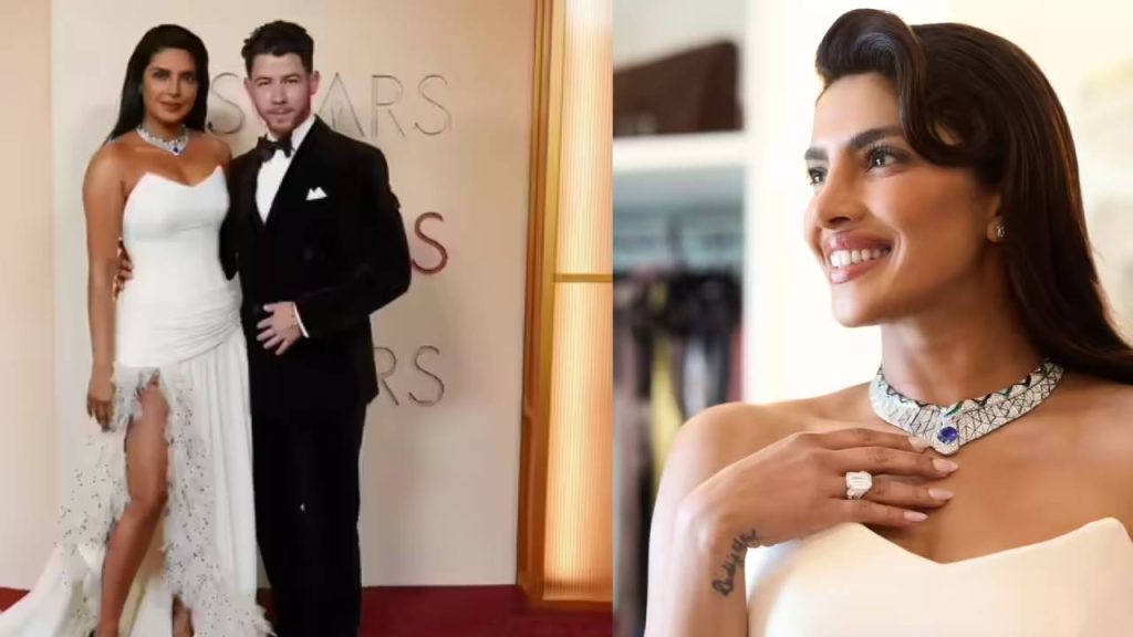 Priyanka Chopra Nick Jonas Stunning Looks Oscars 2026 Mangalsutra Bracelet