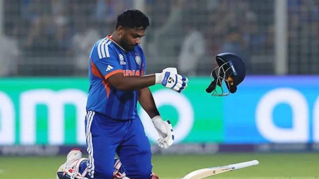 T20 World Cup Sanju Samson Helmet Bat Throw Icc Action Possible