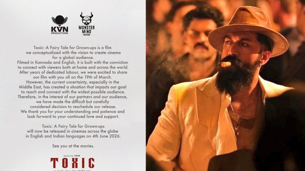 Toxic Postponed To June 4th Due To War At Gulf Countries