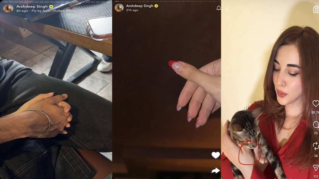 Arshdeep Singh Dating Rumors Samreen Kaur Viral Snapchat Photo Tattoo Clue