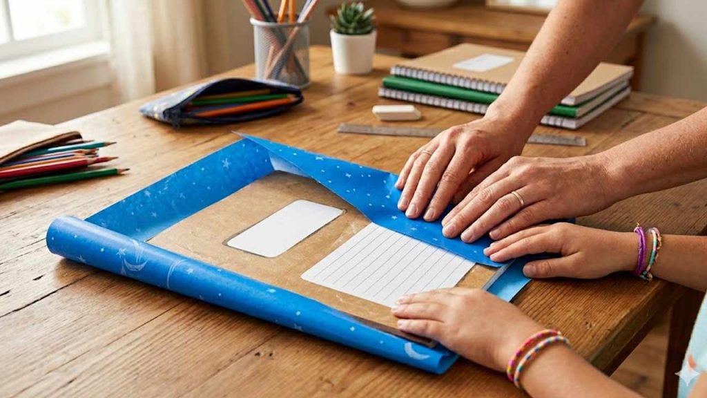 Easy Book Cover Trick For Kids Notebooks Without Scissors Or Tape