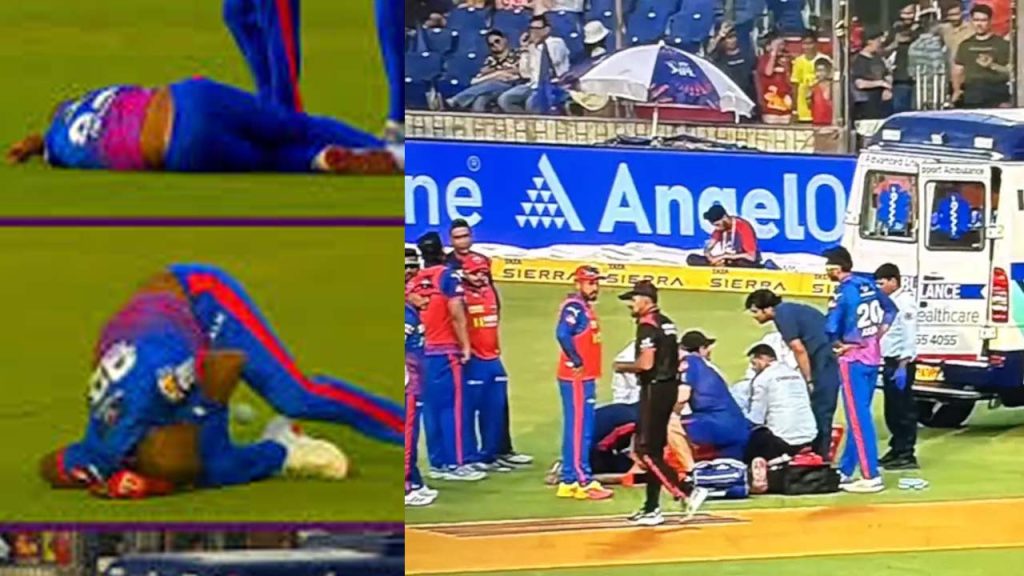 Bowler Lungi Ngidi Sustained Severe Injury During Delhi Vs Punjab Match