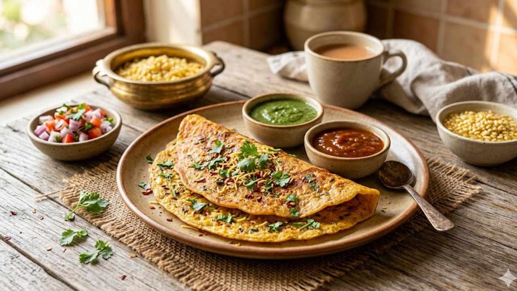 Protein Rich Dal Chilla Recipe With Leftover Dal Healthy Breakfast Idea