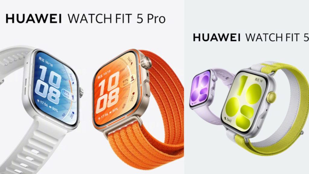 Huawei Watch Fit 5 Series Launched Amoled Display 10 Day Battery Ecg And Advanced Fitness Features