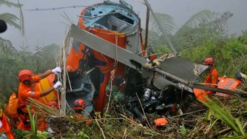 Indonesia Helicopter Crash 8 Killed