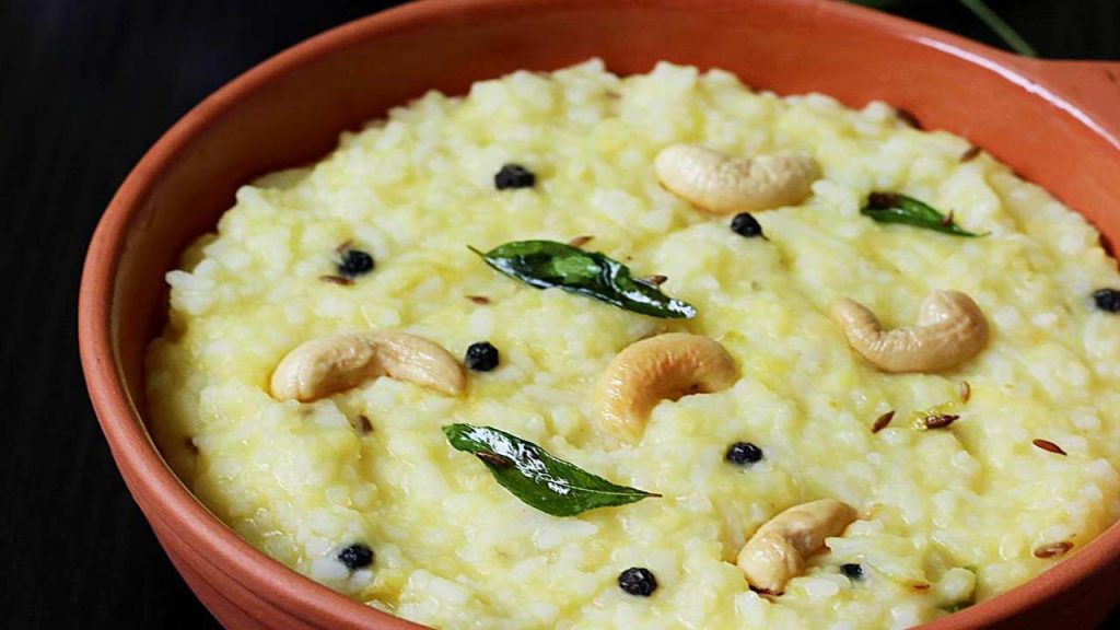 Temple Style Katte Pongali Recipe Secret Tips Ven Pongal