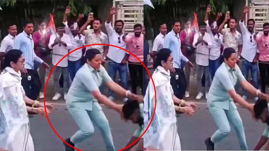 Man Rushes Towards Cm Mamata Banerjee During Jalpaiguri Rally