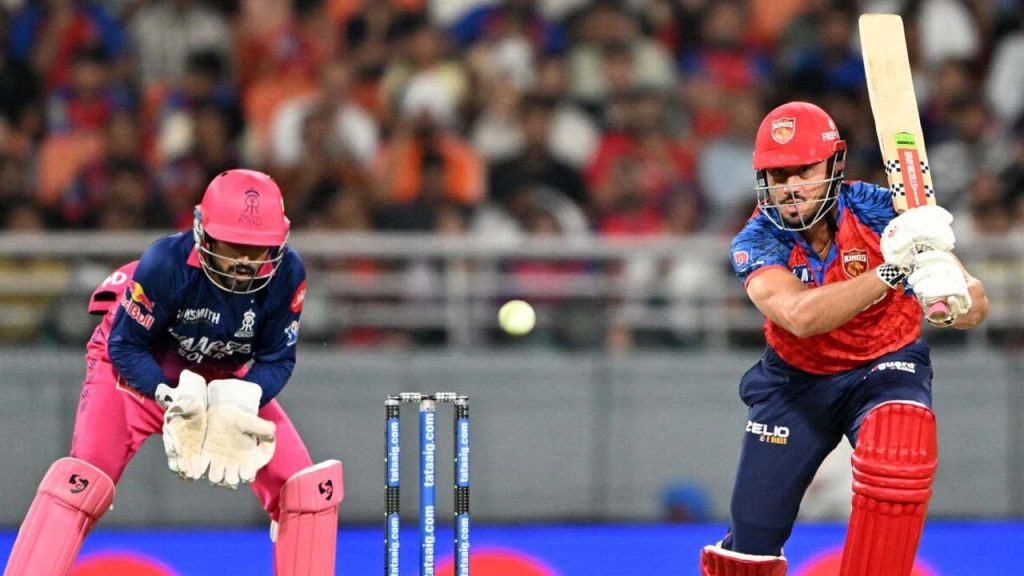 Stoinis Smashes Rohit Sharmas Record 24 Runs In 20th Over As Pbks Post 222 Vs Rr