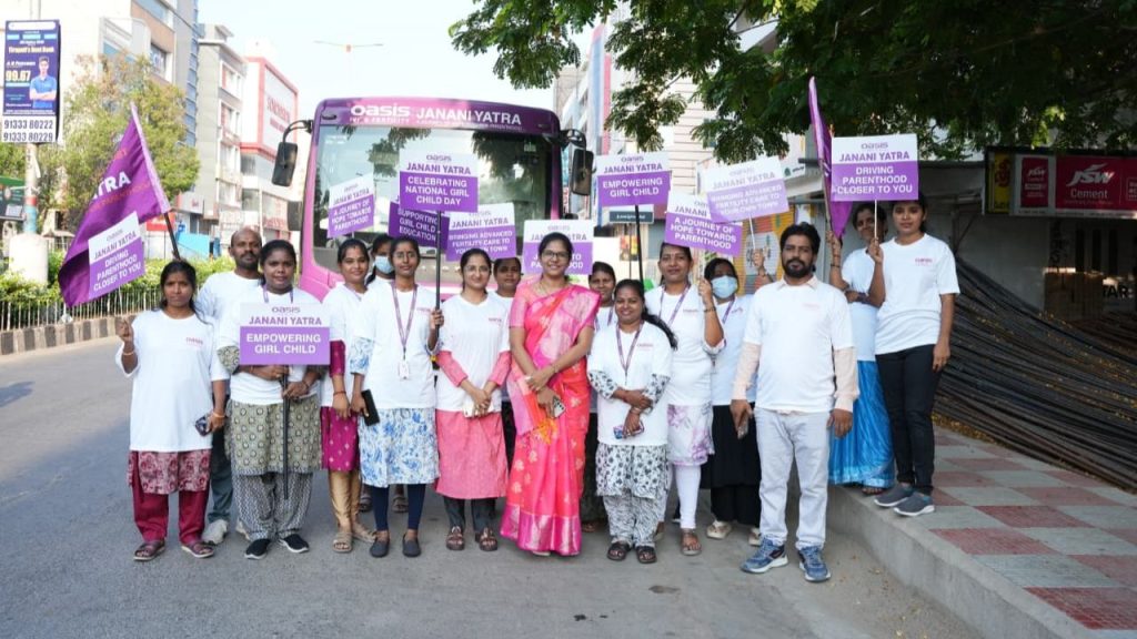 Oasis Janani Yatra Reaches Tirupati Free Fertility Awareness And Screening Services Across India