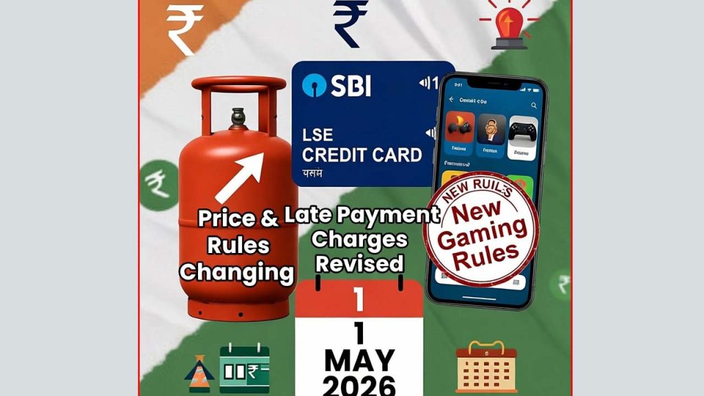 May 1 2026 5 Major Changes Coming To Lpg Credit Cards Online Gaming More In India
