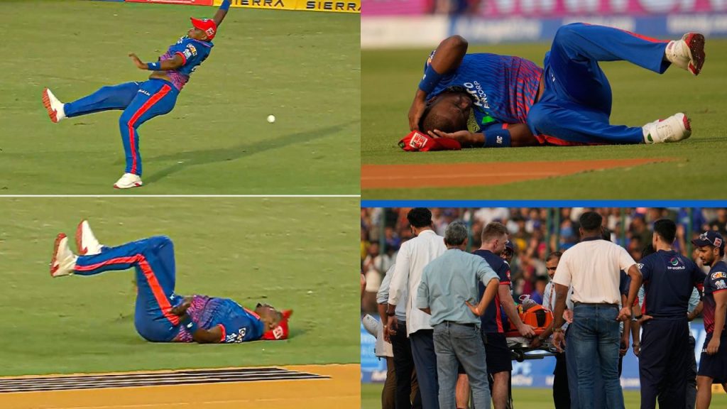 Lungi Ngidi Injury Update Dc Pacer Hospitalized After On Field Fall Discharged Safely In Ipl 2026