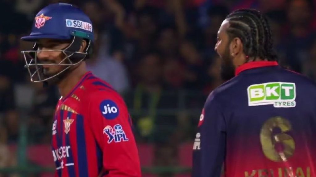 Krunal Pandya Vs Mukul Choudhary Heated Clash Goes Viral In Ipl 2026 Rcb Vs Lsg Match