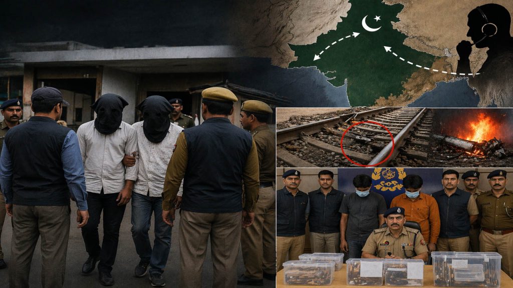 Up Ats Terror Module Busted Pakistan Handlers Railway Plot
