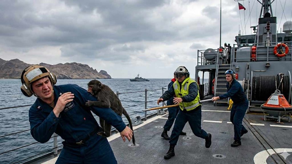 Us Sailor Attacked By Monkey In Thailand While Heading For Hormuz Mine Clearing Mission