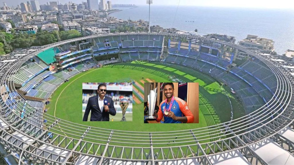 Wankhede Stadium Honors Ravi Shastri With Stand Suryakumar Yadav Felicitation In Mumbai