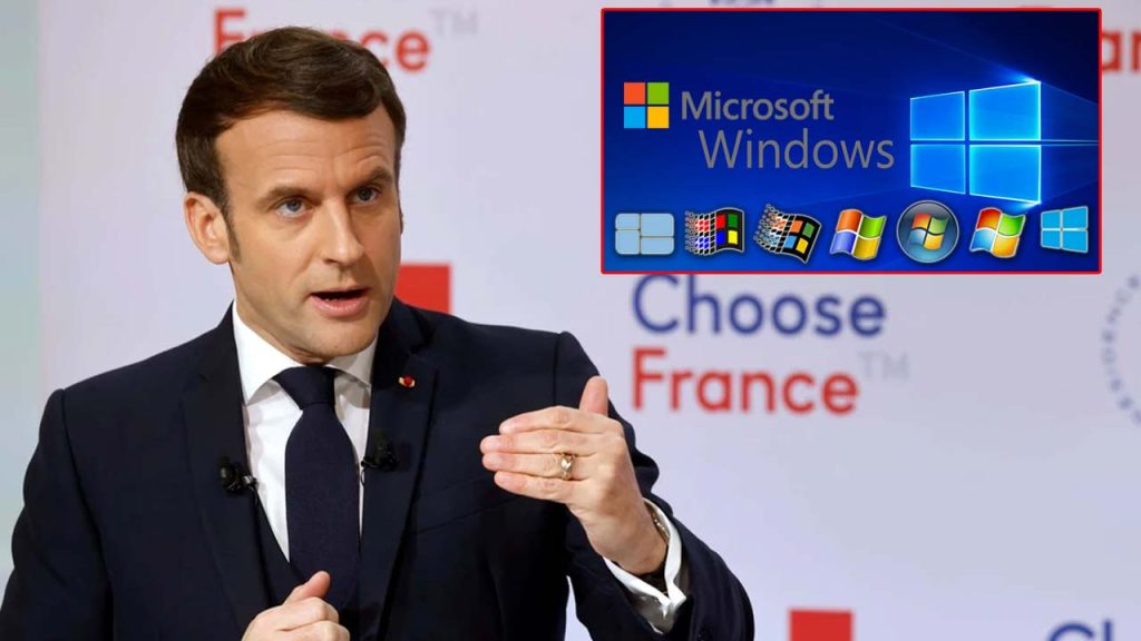 France Macron Government Refused To Use Microsoft Software Windows