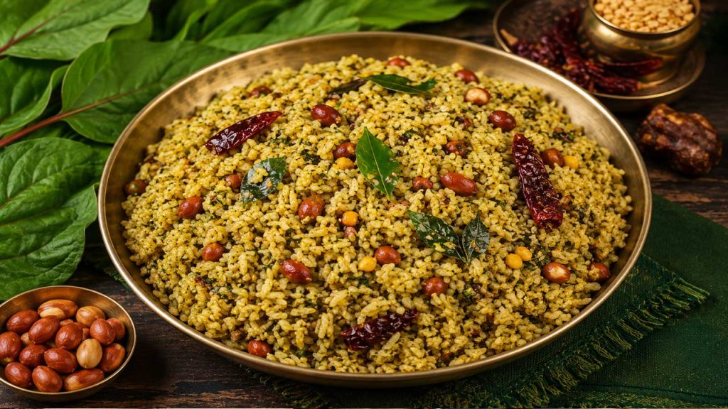 Gongura Pulihora Recipe Iron Rich Food Anemia 10 Minute Meal