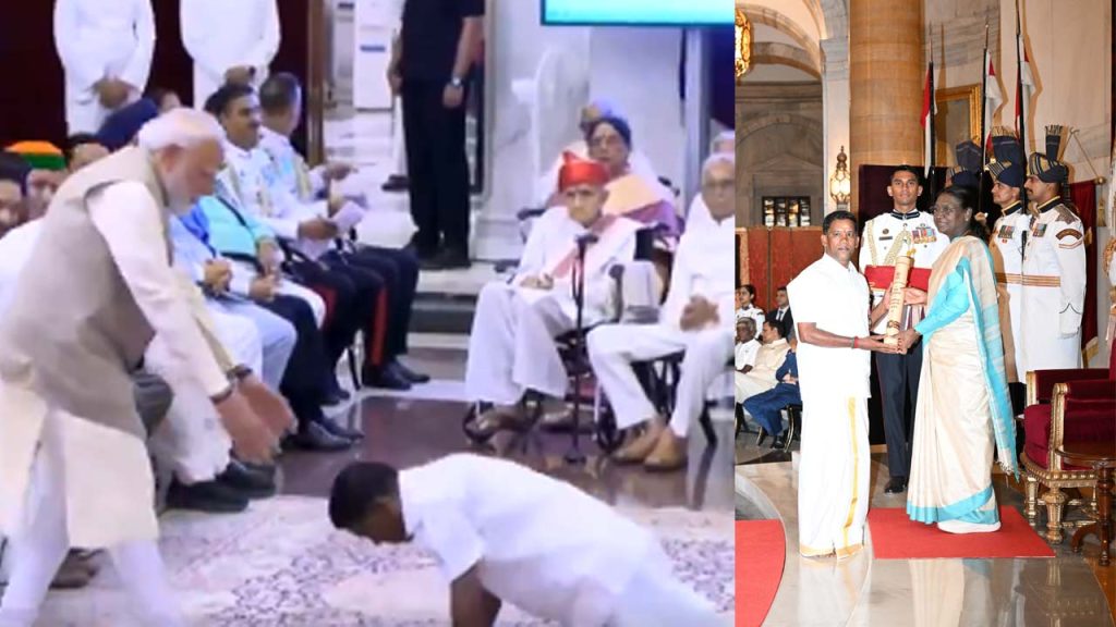 Who Is K Pajanivel Silambam Master Bows To Pm Modi Before Receiving Padma Shri 2026