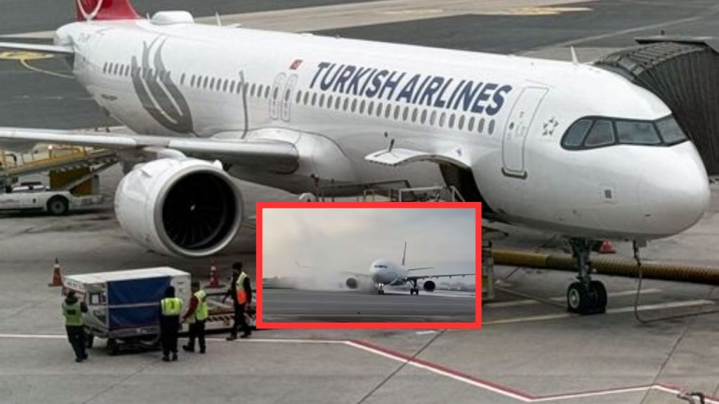 Turkish Airlines Plane Catches Fire During Landing At Kathmandu Airport All Passengers Safe