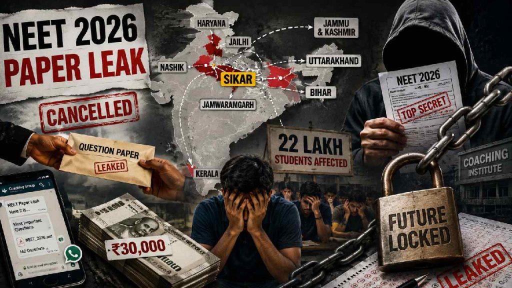 Neet Paper Leak 2026 Sikar Coaching Network Investigation