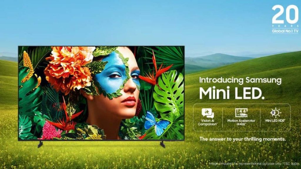Samsung Mini Led Tv India Launch With Next Gen Vision Ai Features Prices Specs