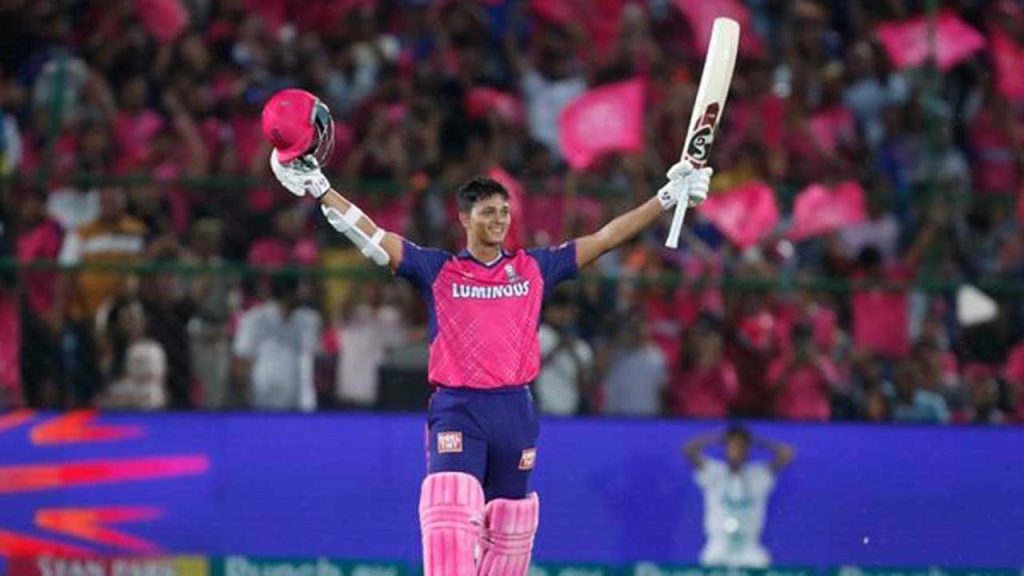 Ipl 2026 Yashasvi Jaiswal World Record First Ball Six Rr Vs Dc