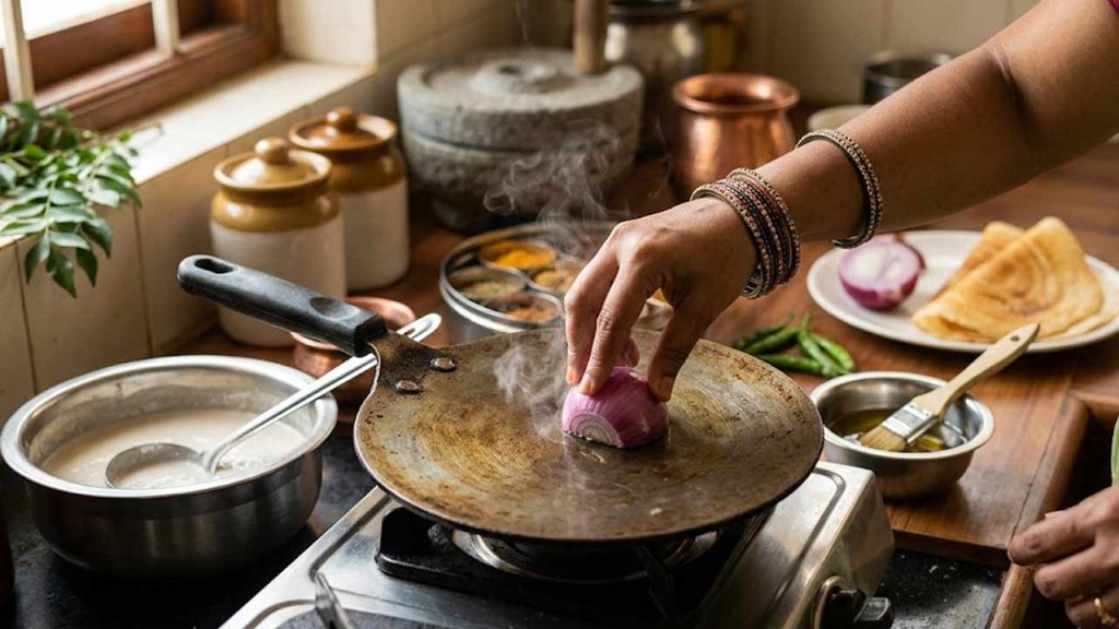 Cheela Or Dosa Sticking To Pan Try This Easy Onion Hack For Crispy Results