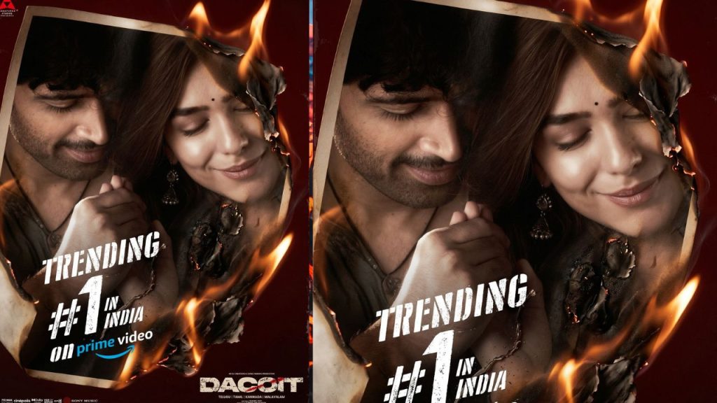 Adivi Sesh Dacoit Movie Amazon Prime Trending Number 1
