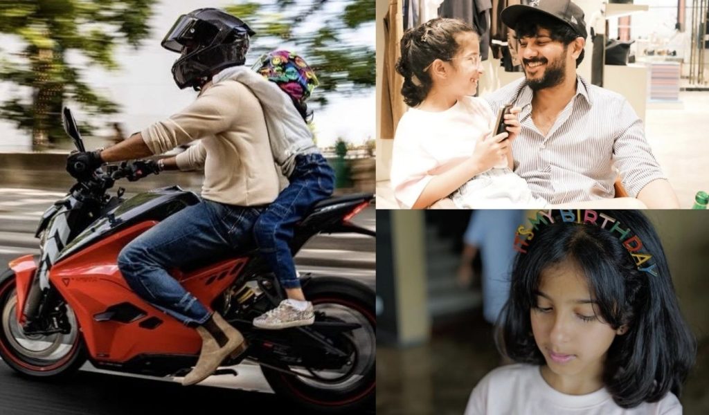 Dulquer Salmaans Paris Outing Special Bike Ride For Daughter Maryams Birthday