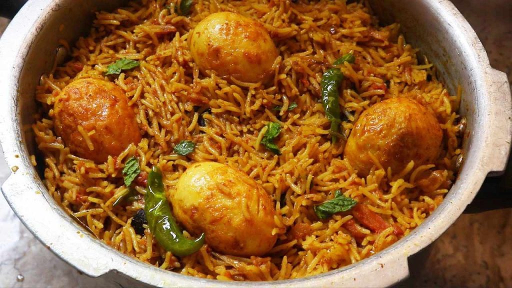 Egg Biryani Cooker Recipe Quick 10 Minutes