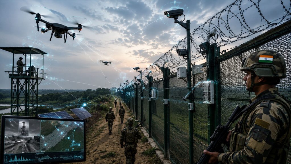 India Smart Border Fencing System Pakistan Bangladesh Border Security