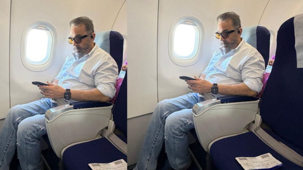 Kamal Haasan Kalki 2 Shooting Travels In Economy Class Flight