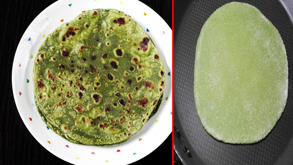 Palak Paratha Recipe Healthy Spinach Flatbread Kids Lunchbox