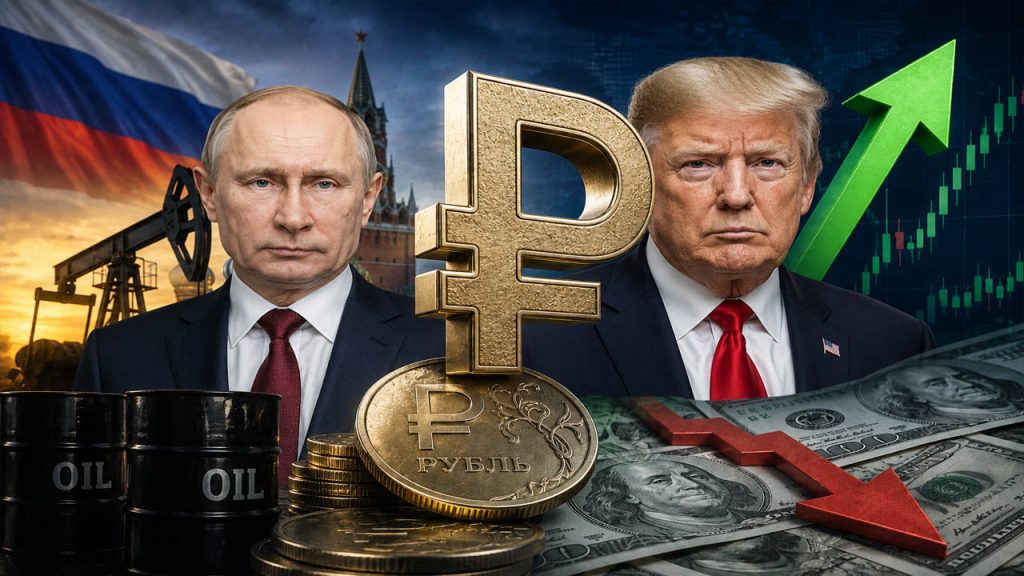 Russian Ruble Strengthens Global Markets Oil Price Surge Middle East Crisis