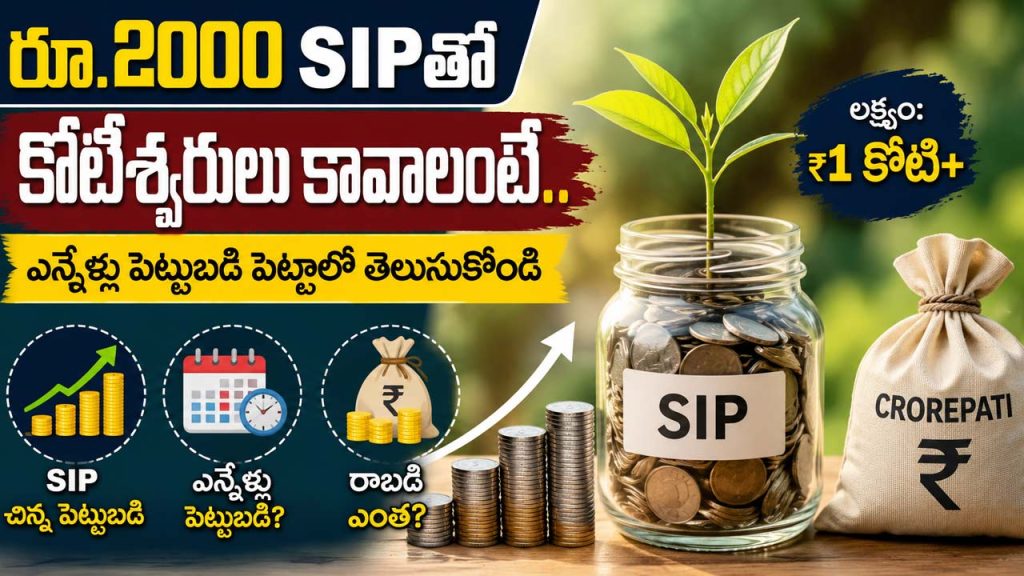 How To Become Crorepati With Rs 2000 Sip Check Investment Duration Details