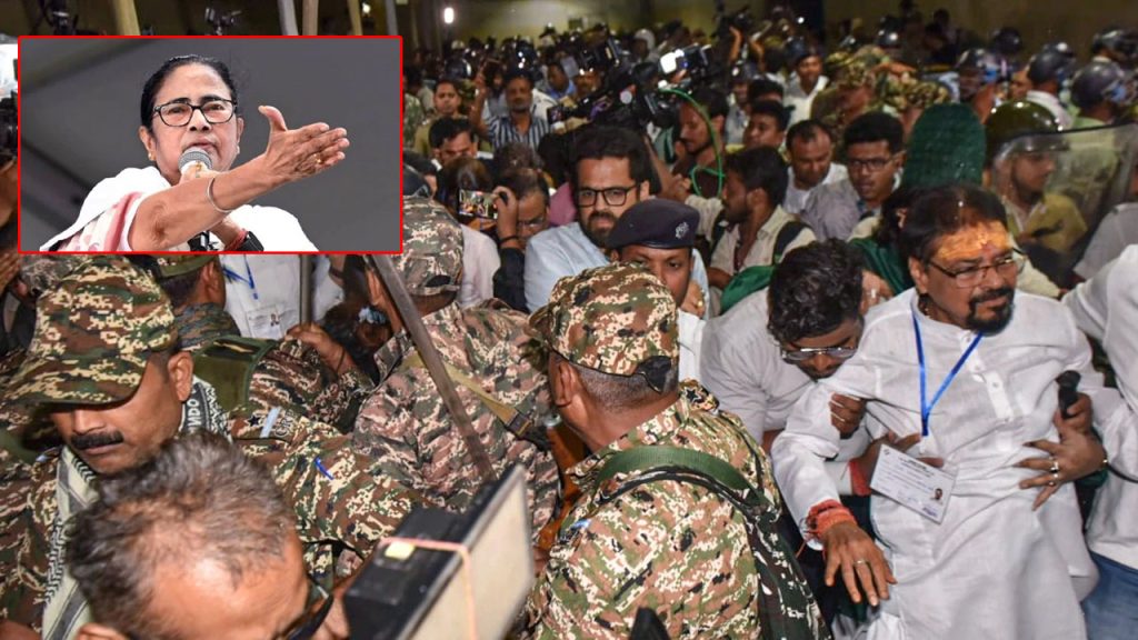 West Bengal Election Strong Room Drama Tmc Bjp Mamata Banerjee Cctv Row