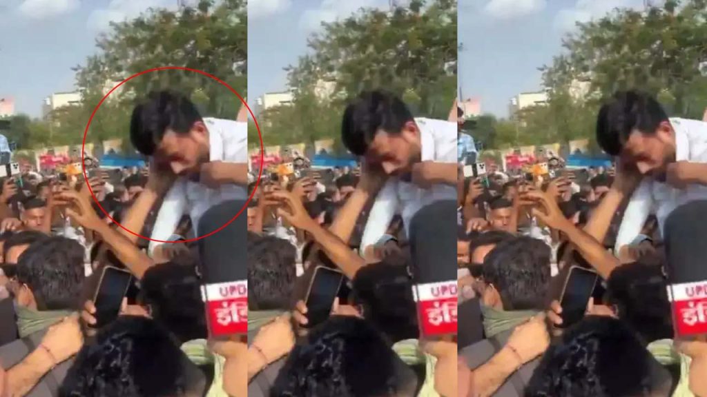 Abhijeet Dipke Slapped Jaipur Cockroach Janata Party Protest Neet Paper Leak