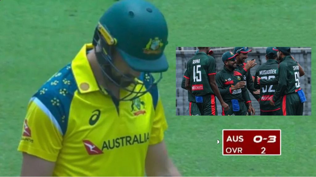 Aus Vs Ban Australia Collapse For 3 Wickets Before Scoring Against Bangladesh Registers Unwanted Odi Record