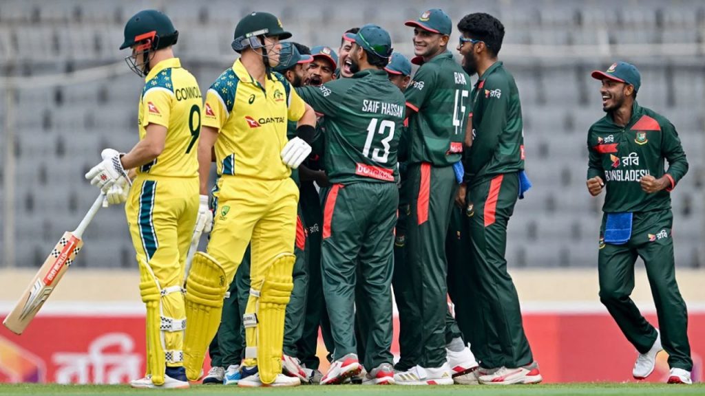 Bangladesh Beaten Australia By 86 Runs In 1st Odi Mosaddek Hossain Stars In Dhaka