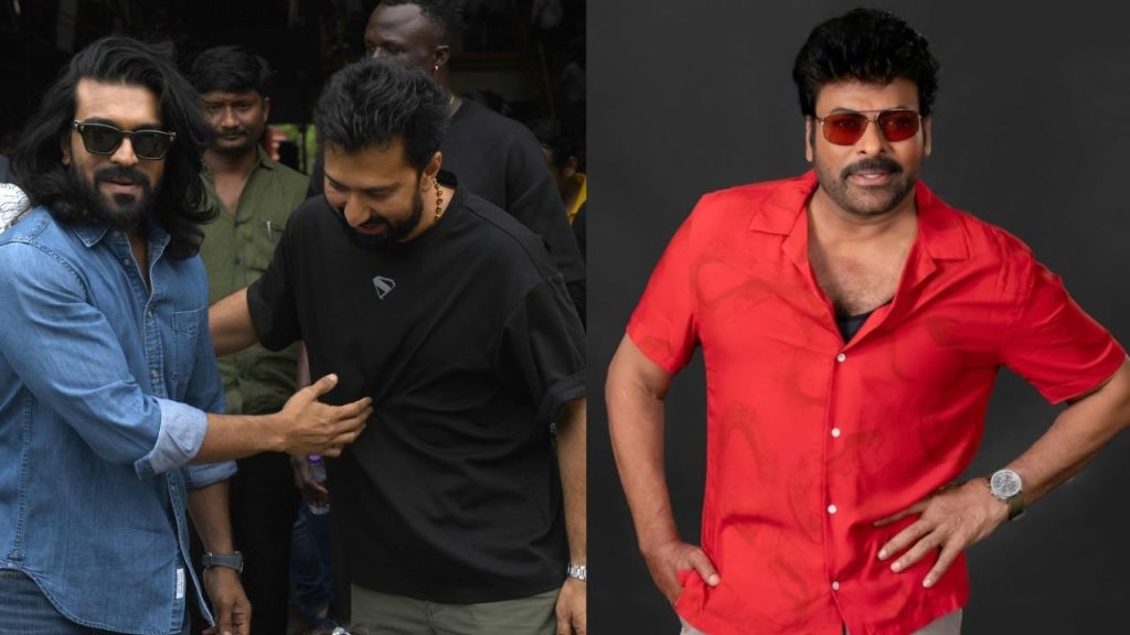 Mega158 Chiranjeevis New Look Kept Secret As Bts Photos Go Viral