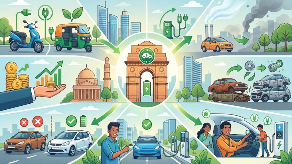 Delhi Ev Policy 2026 What Happens To Petrol Diesel And Cng Vehicles Explained