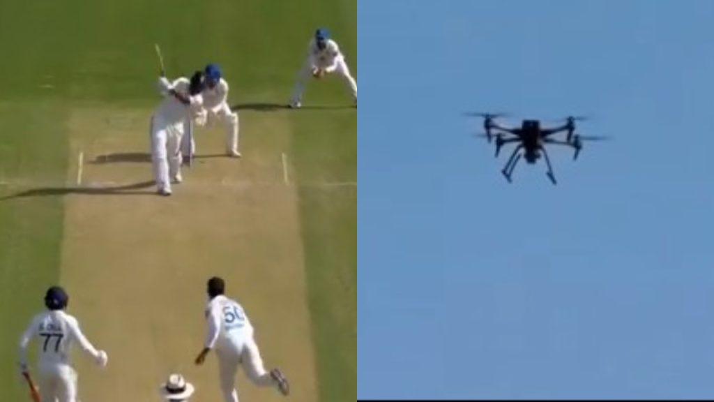 Rishabh Pant Hit Drone Viral Video Fact Check