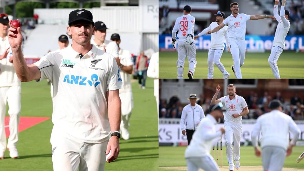Eng Vs Nz 1st Test 33 Wickets Fall In Two Days As Bowlers Dominate At Lord