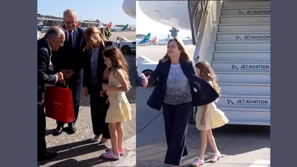 Giorgia Meloni Daughter G7 Summit France Viral Photos