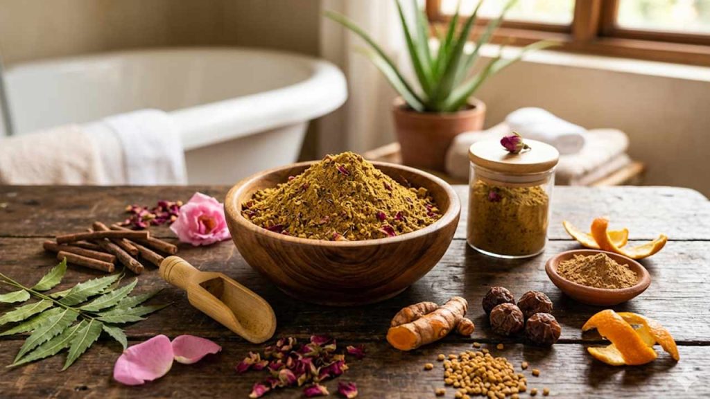 Homemade Ayurvedic Bath Powder Natural Alternative To Soap For Glowing And Healthy Skin