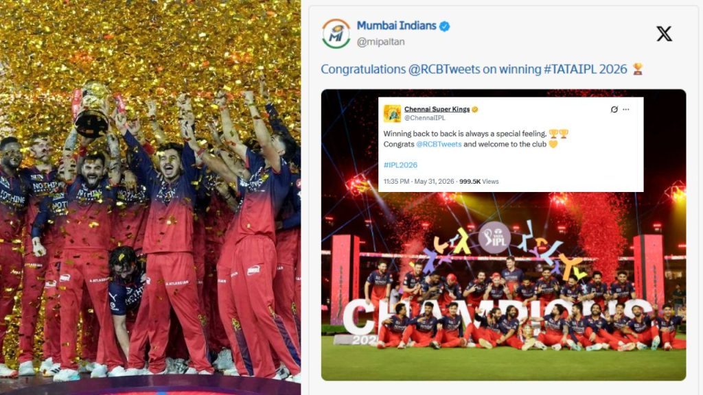Rcb Ipl 2026 Triumph Csk Mi And More Ipl Teams Congratulate Bengaluru After Historic Back To Back Title Win