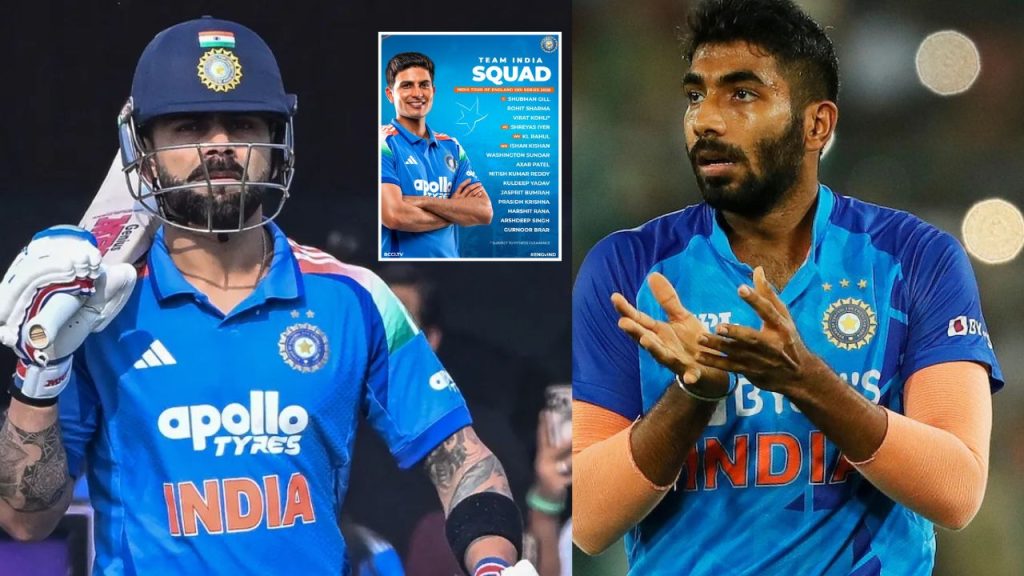 India Odi Squad Vs England Announced Virat Kohli Subject To Fitness Clearance Jasprit Bumrah Returns